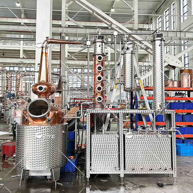 500L Alcohol Distillation Equipment Whiskey Making Machine Commercial Gin Still 