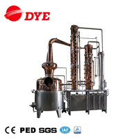 DYE distillery 500L copper alembic still vodka distillation equipment ethanol production plant