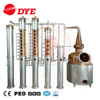 1000L copper vodka gin whisky brandy distillery equipment for distilling alcohol