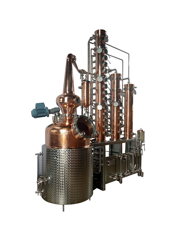 300L Copper Alcohol Distilling Equipment Vodka Towers Distiller from