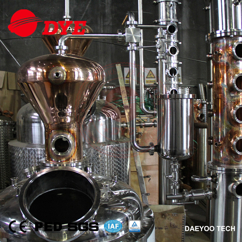 Multi-functional Whisky Brandy Rum Gin Vodka Copper Alcohol Distiller Equipment 